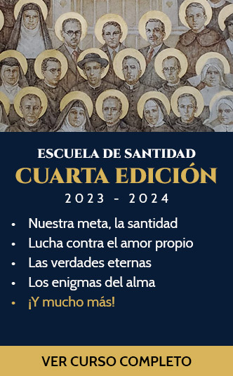 Tarjeta de la cuarta edición de Escuela de Santidad en la Iglesia de la Concepción Real de Calatrava