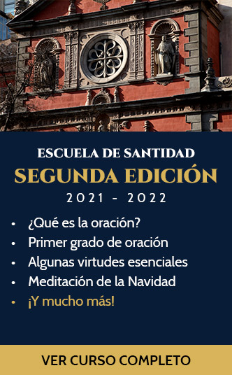 Tarjeta de la segunda edición de Escuela de Santidad en la Iglesia de la Concepción Real de Calatrava