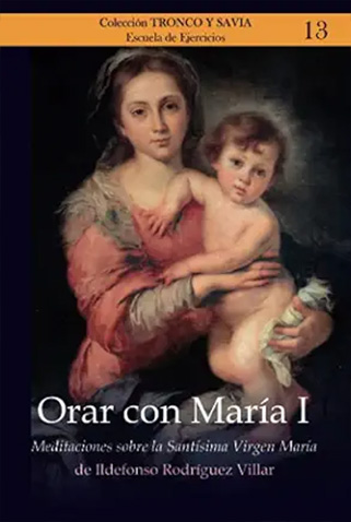 Portada del libro "Orar con María".