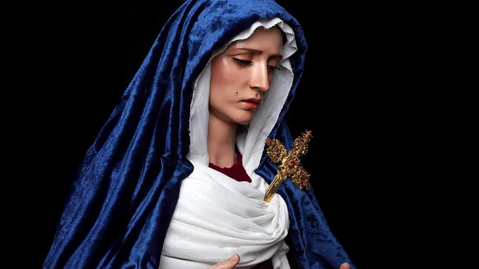 Imagen de la Virgen del Rosario, titular de la Cofradía Penitencial del Rosario, portada para el artículo sobre el Dulce Nombre de María en la Iglesia de las Calatravas