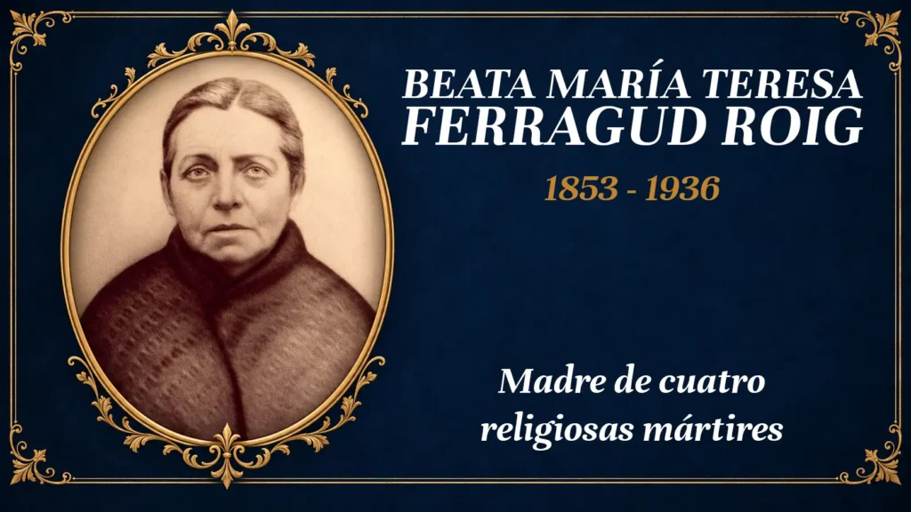Retrato de la beata María Teresa Ferragud Roig, madre de cuatro hijas mártires de Algemesí