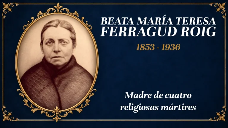 Retrato de la beata María Teresa Ferragud Roig, madre de cuatro hijas mártires de Algemesí