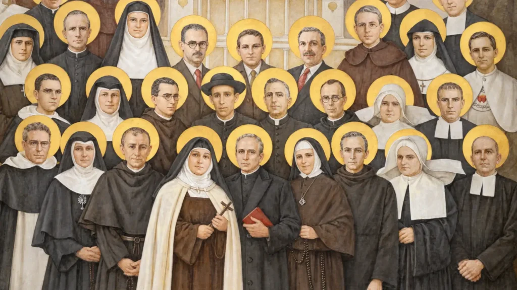 Icono de los mártires del siglo XX en España en la Iglesia de las Calatravas de Madrid