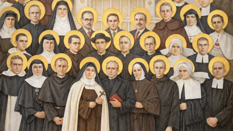 Icono de los mártires del siglo XX en España en la Iglesia de las Calatravas de Madrid